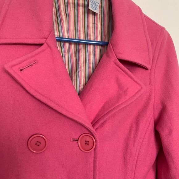 Delia’s Y2K Pink Pea Coat - Picture 3 of 10